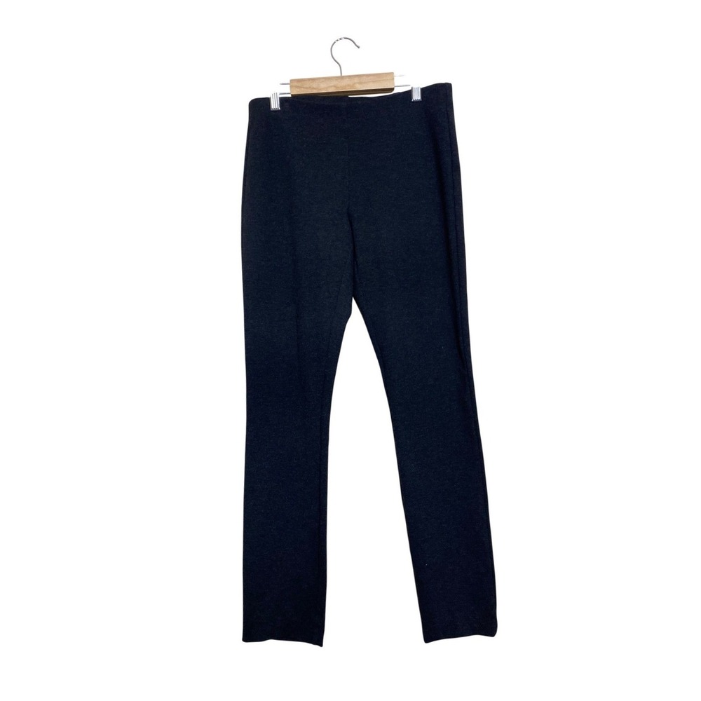 Eileen Fisher Womens XS Italian Fabric Stretch Slim Leggings Charcoal Gray Pants